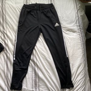 🎬black and white adidas track pants/joggers/sweatpants🎬